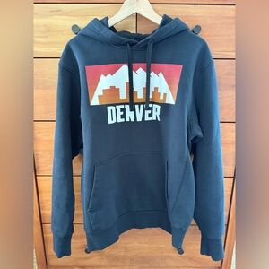 NBA Nike Black and Red Denver Nuggets Hoodie Size S